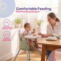Comfortable feeding with adjustable tray and washable seat cover