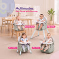 5-in-1 modes: booster seat, high chair, short chair, play chair